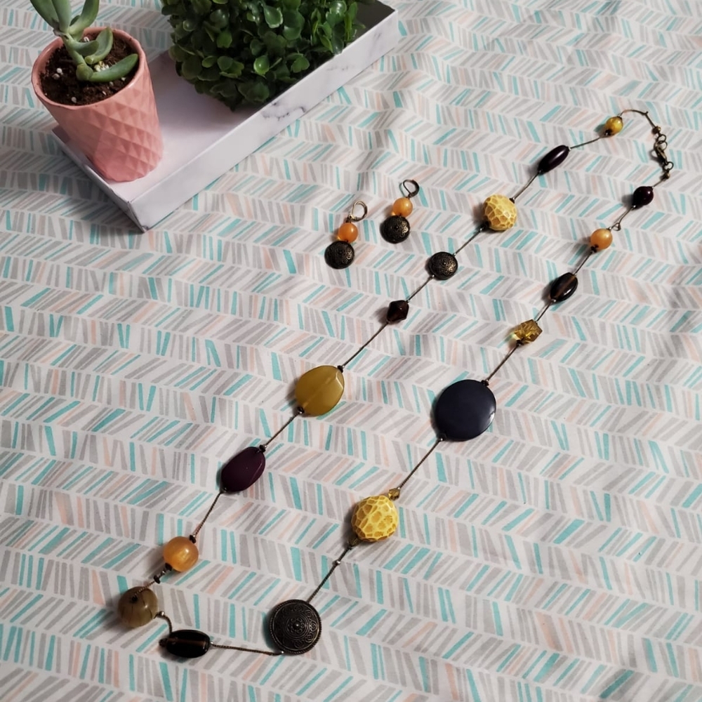 Necklace with earrings
